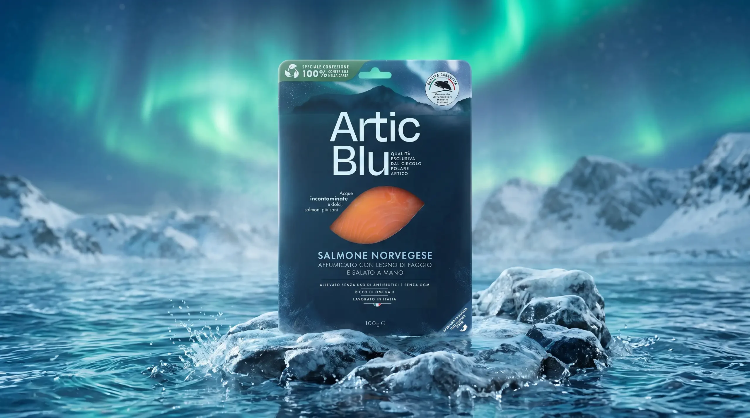 Artic Blu: salmone norvegese di alta qualità, affumicato e salato a mano